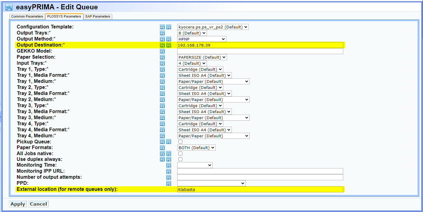 Remote site configuration